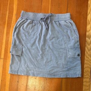 Jane and Delancey Light Blue Drawstring Cargo Mini Skirt